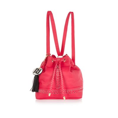 Girls pink duffle bag